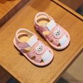 thumbnail image 5 of Baby Shoes Toddler Walking Baby 2025 Little Sandals Walking Shoes Soft Sole Baotou Shoes ,Color Pink,Size 12-15Months, 5 of 6