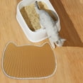 thumbnail image 6 of Cat Litter Mat Double Layers Durable Washable for Indoor Cats Cat Litter Pad Orange, 6 of 8