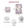 thumbnail image 7 of Purple Flowers Kitchen Dish Towels for Drying Dishes Set of 2, Butterfly Spring Floral Rustic Farmhouse Waffle Weave Microfiber Hand Tea Bathroom Towels Quick Dry & Absorbent Towel 12x12, 7 of 7