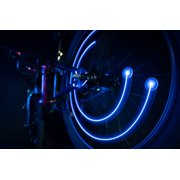 Spin Brightz LED Bicycle Spoke Tube Lights, Weather-Resistant, for 1 Wheel, Blue