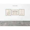 thumbnail image 3 of Hieng 3Piece Bridge Blueprint Poster Bridge Construction Patent Print Architecture Art Pathway Art Roadway Art Architect Art Living Room or Office Decor UNFRAMED Wall Art, 3 of 6