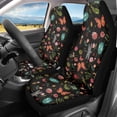 thumbnail image 2 of XYZCANDO Car Seat Covers Comfortable Car Front Seat Covers Car Seat Cover Set Easy to Install Durable Van Vehicle, Dark Insect Flowers, 2 of 10