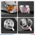 thumbnail image 4 of Milk Frothing Pitcher, Clear Scale Aesthetic 100ml Metal Measuring Cup Comfortable Hold  for Kitchen, 4 of 7