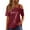Summer Tops Wine, variant on Womens Off Shoulder Tops, Sparkly Tops for Women Summer Fashion Solid Color Shiny Sequins Hollow Short Sleeve Shirts for Party