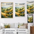 thumbnail image 4 of Designart "Yellow And Green Pastoral Bold horizon VIII" Countryside Floater Framed Wall Art Print, 4 of 7
