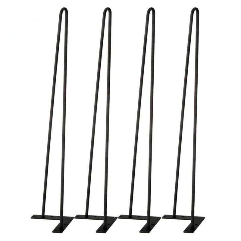 TCHOME 28" Hairpin Table Legs Heavy Duty Set Of 4 Solid Iron Legs For