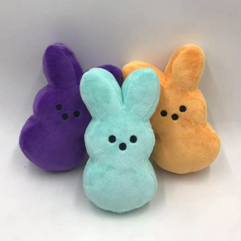 GRTG 6pcs 15cm Peeps Plush Bunny Rabbit Peep Easter Toys Simulation Stuffed  Animal Doll for Soft Pillow Gifts (6pcs), 6 inches