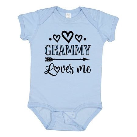 

Inktastic My Grammy Loves Me Grandchild Gift Baby Girl Bodysuit