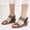 Black, variant on Women's Two Strap Wedge Sandals, Open Toe Elastic Back Platform Wedges, Comfortable Summer Shoes for Vacation, Wedding, Daily Wear Pink 37