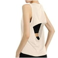 thumbnail image 6 of TDYHUAO Womens Summer Workout Tank Tops Sleeveless Backless Yoga Shirts Open Back Activewear Running Sports Gym Quick Dry Tops, 6 of 7