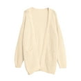 thumbnail image 4 of Vedolay Women's Cardigans Casual Lightweight Knit Cardigan Sweaters of Female White,2XL, 4 of 5