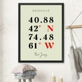 thumbnail image 3 of Map of Denville, New Jersey, Multiline Coordinates Colored (24x36), 3 of 9