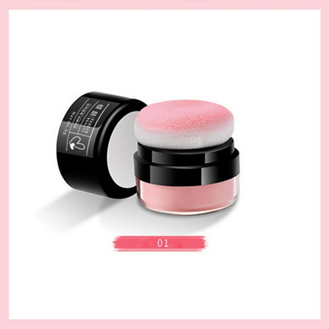 Fiudx Rubor Suave En Polvo, Rubor En Cojín con Brillo Natural, Maquillaje Delicado para Una Apariencia Fresca, Uso Diario, Ideal para Mujeres Jóvenes, Diseño de Fácil Aplicación.