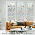 thumbnail image 3 of DOWELL Window Privacy Film, Rainbow Window Film, Decorative Stained Glass Window Clings, Static Cling Window Sticker, Non-Adhesive Window Decals for Home UV Protection, 35.4 x 118 inches, 3 of 9