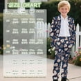 thumbnail image 7 of Xoenoiee Heart Baseball Print Boys Formal Suit Set Kids 2 Piece Suit Jacket Pants Set Valentine's Day Wedding Tuxedo Suits Outfits Dresswear, 9-10 Years, 7 of 7