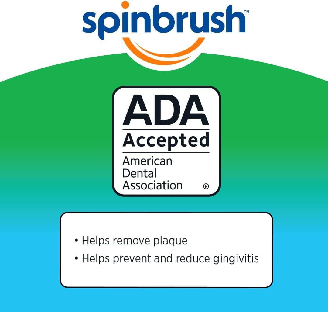 Brosse à dents à piles Kids Spinbrush Paw Patrol *(les couleurs et le design peuvent varier) 1 brosse à dents à piles