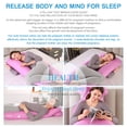 thumbnail image 4 of Topchances Pregnancy Pillow Maternity Belly Contoured Body with Cotton Cover Purple, 4 of 8