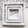 thumbnail image 2 of ZheElen Embroidery Hoop Square Cross-stitch Snap Frame Rectangular Needlepoint Hoops Hand Craft Kit Tools for Beginners 6x6 1Set, 2 of 6