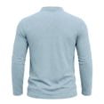 thumbnail image 6 of VgaVtl Cotton Men Long Sleeve T Shirts for Men Fall Winter Plain Casual Vintage Mens Clothes Shirts Button with Pocket Henley, 6 of 8