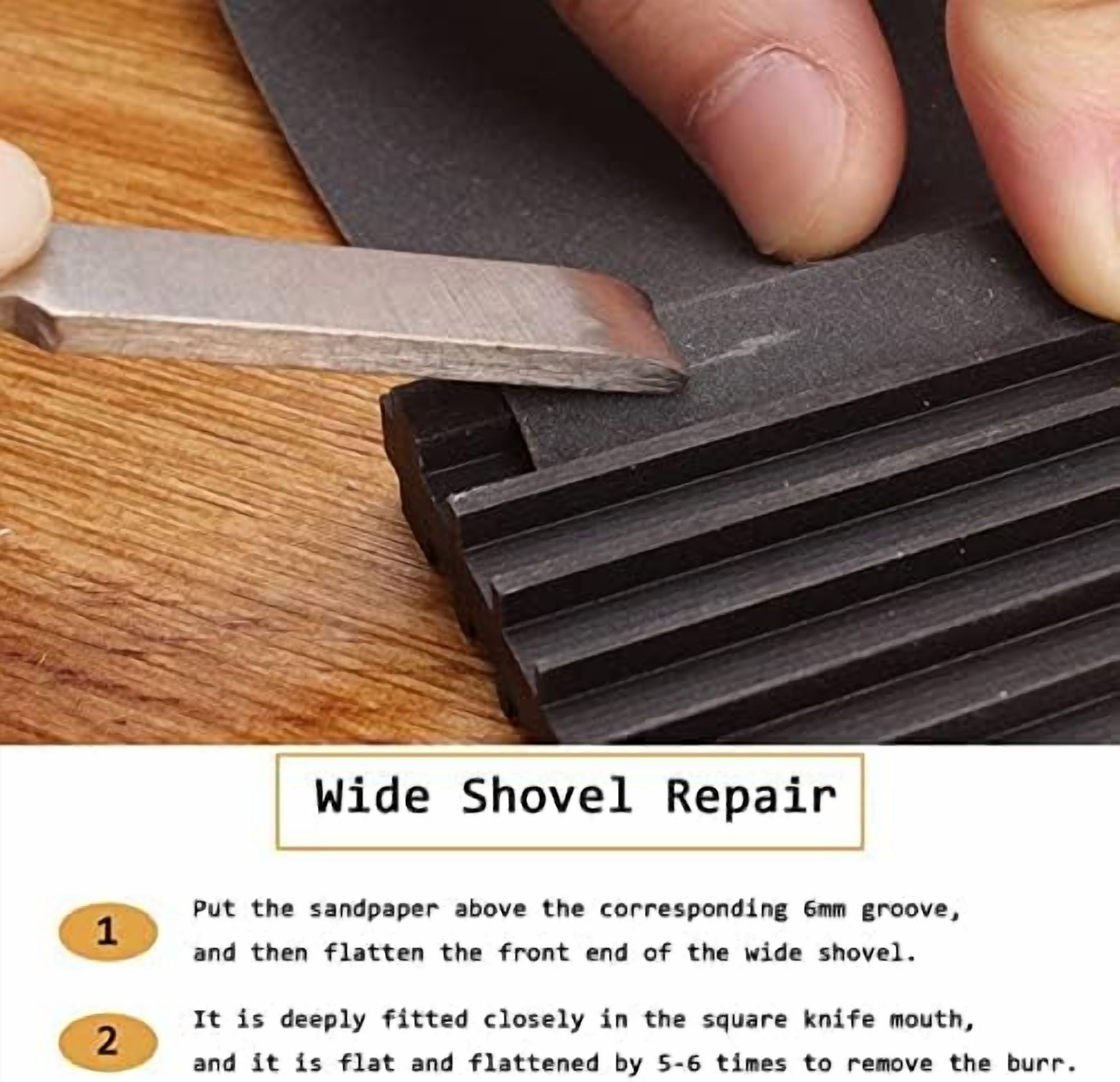 ABPETE Sharpener Guide For Leather Sharpener Leather Edger Bevelers Tool, Leather Beveler Sharpen Sharpener Guide Bevellers Trimmer Groovers Punche Helper Tool 6MM for Leather Cutter Head Sharpening