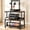 Rustic Brown, variant on Aheaplus 3-Tier Rolling 3D Printer Stand with Power Outlet, 23.6"×23.6" Heavy-Duty Wood Storage Cart with Locking Wheels & Filament Spool Holder, Fits 2 Devices, for Home Office Workshop,Black
