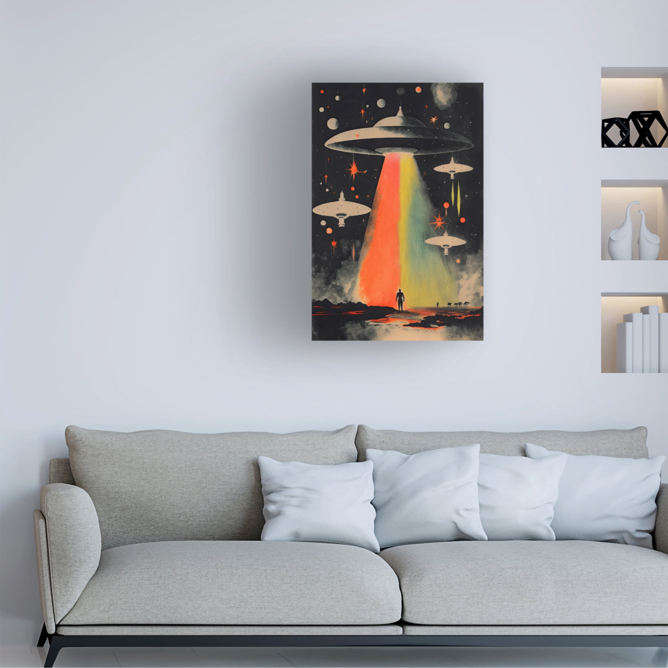 Canvas Wall Art - Treechild 'Invasion' Wall Art for Living Room, Bedroom, or Office D?cor by Trademark Fine Art - 12 x 19 Inches