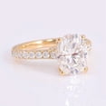 thumbnail image 4 of solitaire jewels 1.75CT Oval Moissanite Solitaire Engagement Ring For Women, 18K Rose Gold, 4 of 6