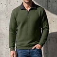 thumbnail image 2 of Awdenio Men Clothing Quarter Pullover Sweaters Casual Stand Collar Sweatshirt Long Sleeve, Business Dress, 2 of 8