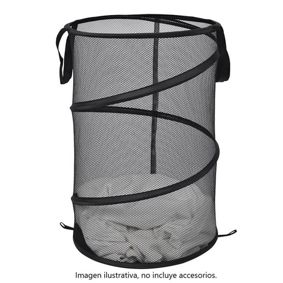 Cesta para Ropa Mainstays de Malla Plegable Negro