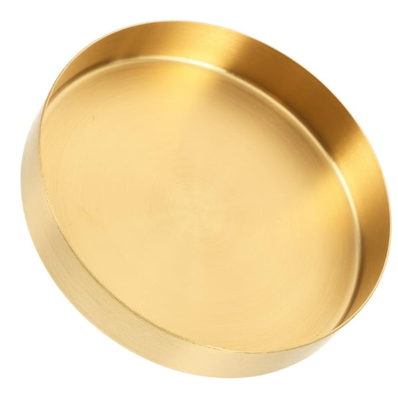 HEANUJJ Golden Flowerpot Saucers for Indoor Plants Durable Stainless Steel Drip Tray Easy to Clean