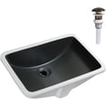 thumbnail image 6 of WinZo 14.5"D x 21"W x 8"H Rectangular 21-Inch Undermount Bathroom Sink for Granite Countertop Vanity Basin Including Pop-up Drain,Matte Black, 6 of 6
