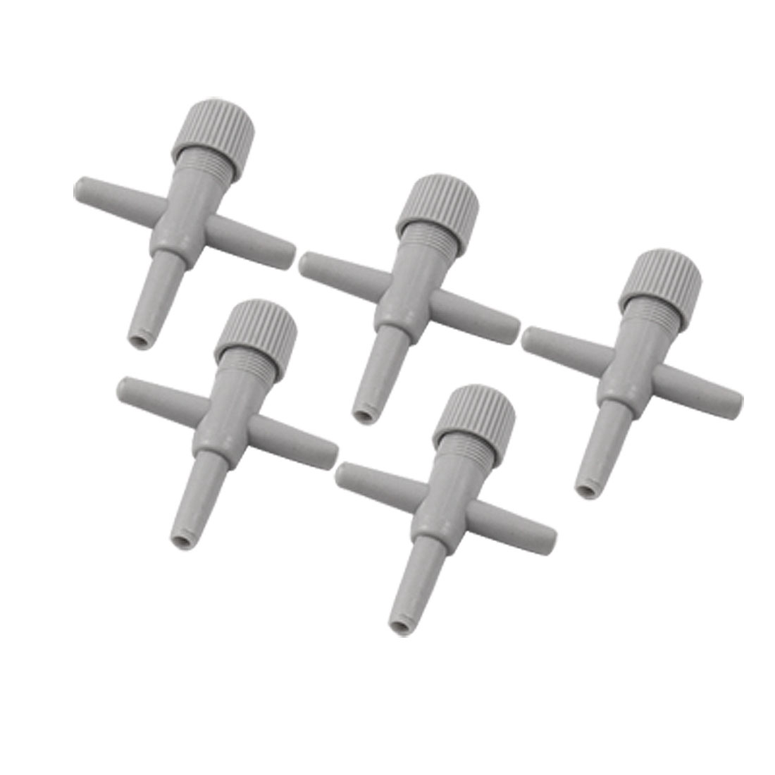 5 Pcs Plastic 3 Way Tubing Air Valve Gray for Aquarium Pump Walmart