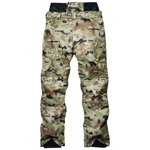 Pantalones de snowboard para hombre, cálidos, gruesos y holgados, para esquí