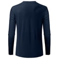 thumbnail image 3 of Cilcicy Men Long Sleeve Basic V-Neck Plain Undershirts Top, 3 of 4
