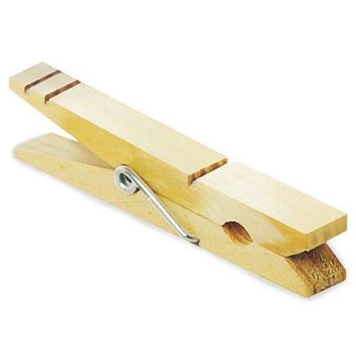ProMart Heavy Duty 4 Coil Wooden Clothespins (50 Pack) Null