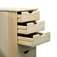 thumbnail image 4 of Jela Solid Wood 6 Drawer Roll Cart in Unfinished, 4 of 8