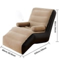 thumbnail image 4 of Foldable Inflatable Recliner with Armrests - (No Air Pump) (Khaki), 4 of 5