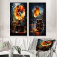 thumbnail image 1 of Designart "modern Phonograph Fusion II" Phonographes Art Mural Encadré Ensemble de 2 - Cadre de Mode Multicolore Ensemble de Galerie pour Décoration de Bureau, 1 of 6