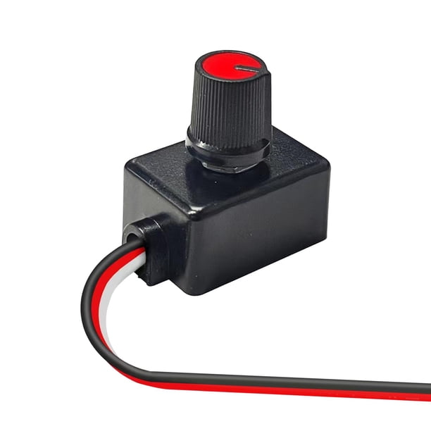 Interruptor de atenuación genérico fácil de instalar, perilla de atenuación para luces LED RV interiores, remolques de barcos, luces de techo marinas