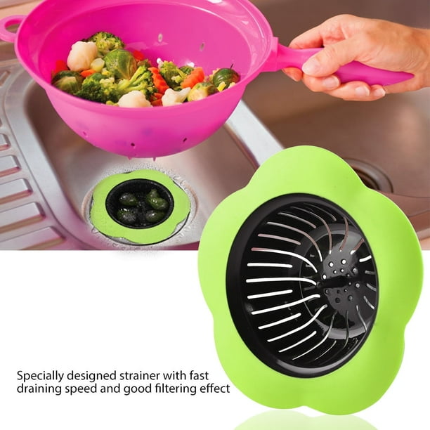 Colador de fregadero, lavabo de plástico en forma de flor, colador de fregadero de cocina, colador de fregadero de plástico, diseño de próxima generación