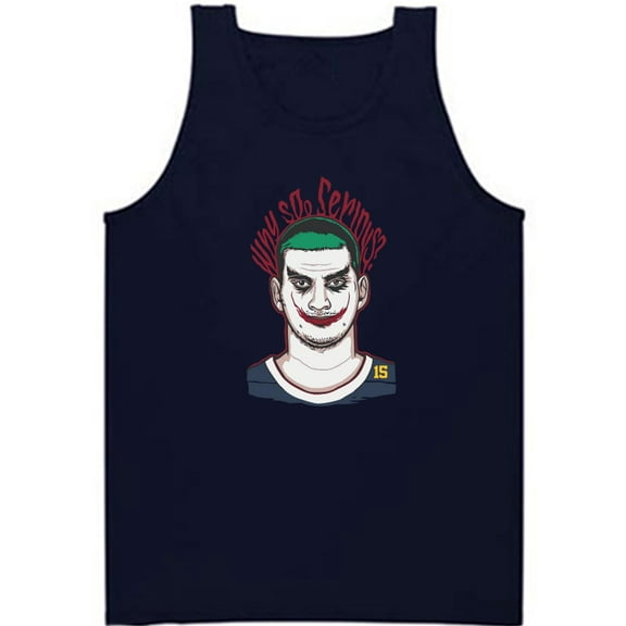 Blue Nikola Jokic Nuggets Joker Why So Serious Tank Top