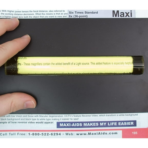 Magna Typoscope- 1.5X Yellow Lucite Magnifier