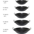 thumbnail image 2 of TrueCraftware- 26-inch Steel Curved Rim Wok- Stir Fry Pan for Chinese Japanese and Cantonese Cuisine Stir Fry Pans Traditional Woks Grilling Frying Steaming Made in Taiwan, 2 of 6