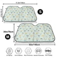 thumbnail image 3 of Uemuo Different Breeds of Dogs Pattern Accordion Car Windshield Sun Shade, Foldable Reflective Sun Visor for Car, Reflector Windshield Sunshade-, 3 of 7