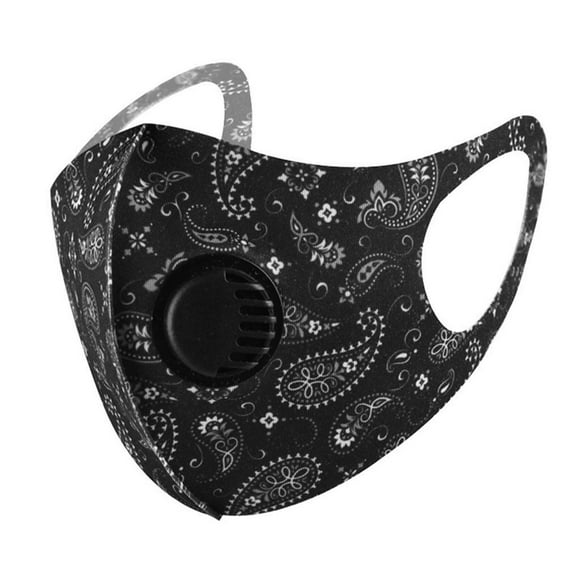 Reusable Washable Adults Cotton Mouth Mask with Breathing Valves Anti-smog Breathable Face Protective Cover Outdoor Dustproof Respirator