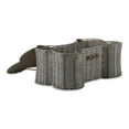 thumbnail image 2 of Bone Dry Pet Storage, Toy Basket, Small, 17.5x11x7.5", Gray Plastic Wicker, 2 of 5