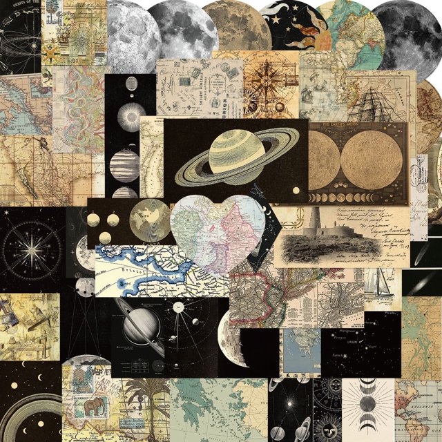 Pegatinas de anime de vinilo impermeables con mapas del mundo, 50 unidades por lote