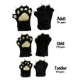 thumbnail image 3 of LazyOne Animal Paw Mittens for Adults and Kids, Black Bear, 3 of 7