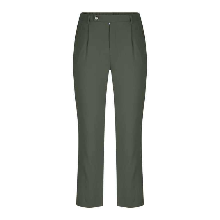 DPTALR George Women's Relaxed Straight Stretch Twill Pants,Dark