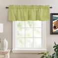 thumbnail image 2 of Vintage Fruit Green Rod Pocket Curtain Valance, Farmhouse Retro Solid Color Linen Texture Farmhouse Window Valance for Living Room, Bedroom, Kitchen 42"W x 12"L, 2 of 9